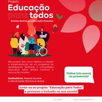 Projeto “Educação para Todos” promove Direitos Humanos e Educação Inclusiva em contexto escolar